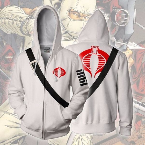 

x task force 2019 hoodies sweatshirts coat hoodies costume legion clothing storm shadow - gi joe 3d printed zipper, Black