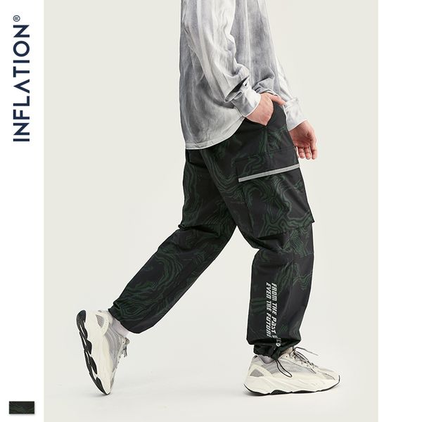 

inflation 2019 autumn men jogger pants men dark camouflage joggers casual pants 2019 man hip hop camo jogger 93427w, Black