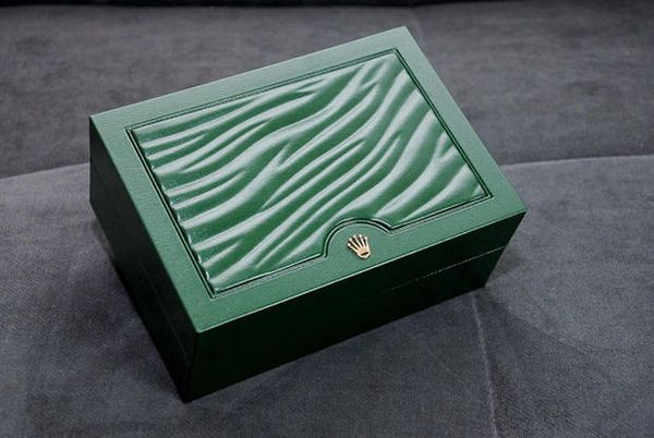 

green box papers gift watches boxes leather bag card for 116610 116660 116710 116613 116500 for rolex watch boxes, Black;blue