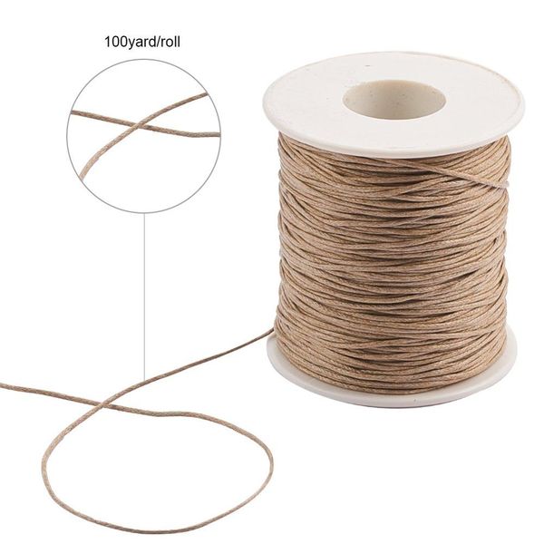 

2020 jewelry findings diy making 1mm 84m/roll waxed cord fabric bracelet necklace braided thread beadwork findings accessory material 2