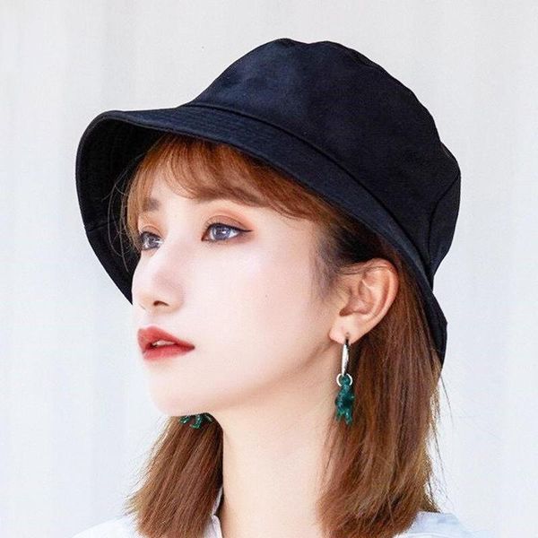 

fisherman cap fishing hat summer foldable bucket hat womenmen 5 colors cotton sun prevent hats
