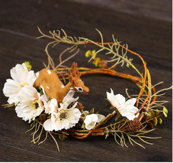 

head flower p props wedding dress accessories bridal jewelry, Silver