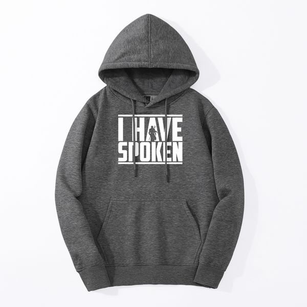 

men the mandalorian sweatshirts star wars hoodie 2020 spring autumn pullover fleece cool streetwear hooded i have spoken hoodies, Black