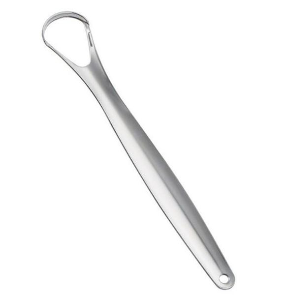 

new health useful tongue scraper stainless steel oral tongue cleaner medical mouth brush reusable fresh breath maker