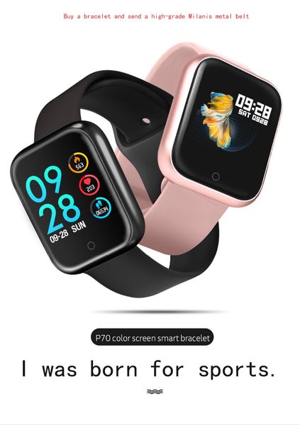 

Women ip68 waterproof mart watch p70 p68 bluetooth 4 0 martwatch for apple iphone xiaomi lg heart rate monitor fitne tracker