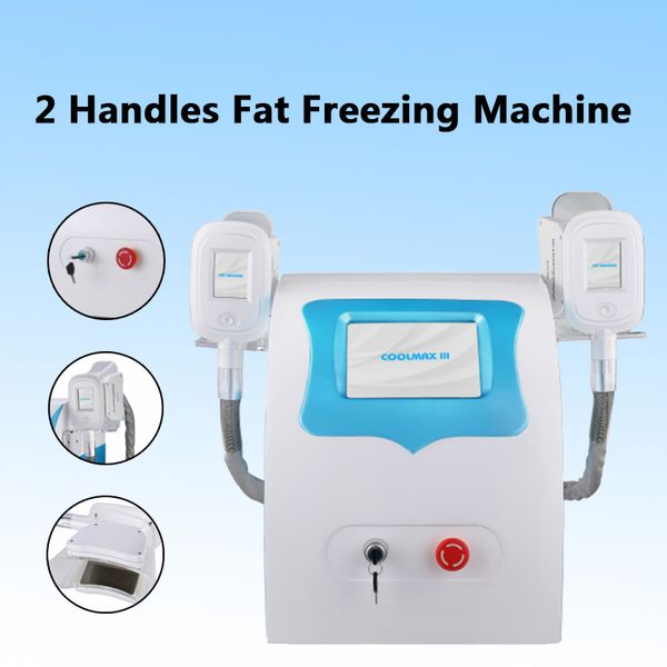 

высокое качество 2 ручки целлюлит удалить прохладную технологию жир морозильного уменьшения жира для салона использования