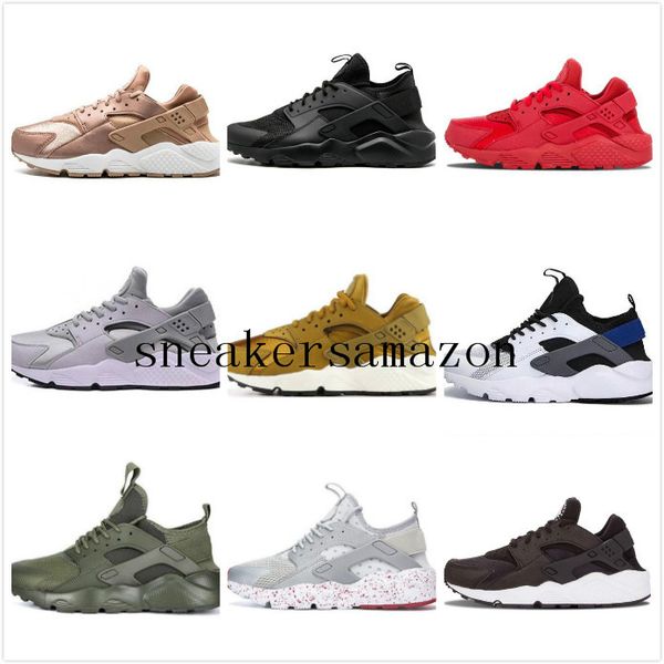 

2019 huarache 4 0 1 0 cla ical triple white black grey red men women huarache hoe huarache port neaker running hoe 36 45