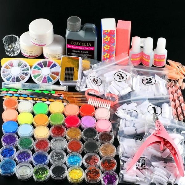 

manicure set nail acrylic powder glitter for nail extension kit 120ml acrylic liquid art kit for manicure ship from ru us