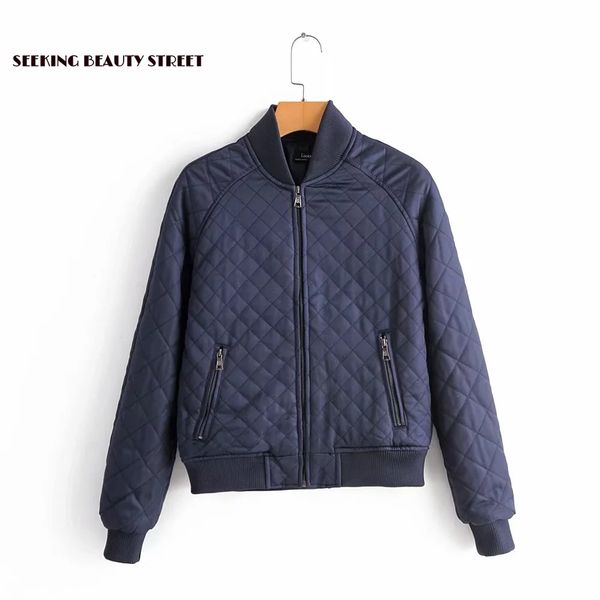 

new women's jacket cotton coat in autumn and winter of 2019 winter clothes women jacket women plaid coat, Black