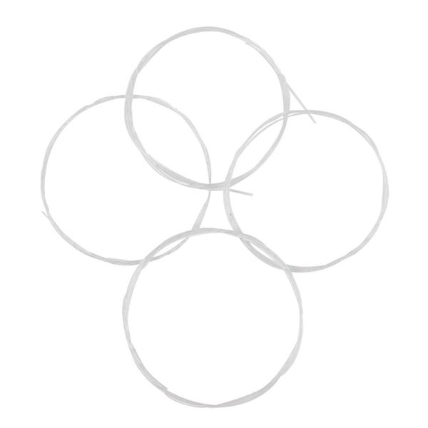 

durable 1 lot ukulele 4 strings set 4 string guitar replacement parts white for ukulele /4 string guitar
