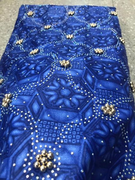 

beaded lace fabrics 2020 lace african wax prints fabric latest ankara java wax with bead and stones 6yards/lot plw, Black;white