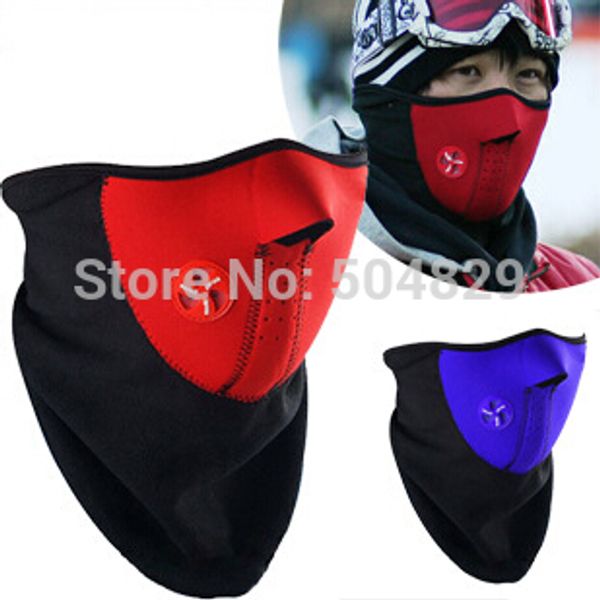 

1pcs neck guard ski masks face windproof ride bike cycling & motor breathing mask, Black