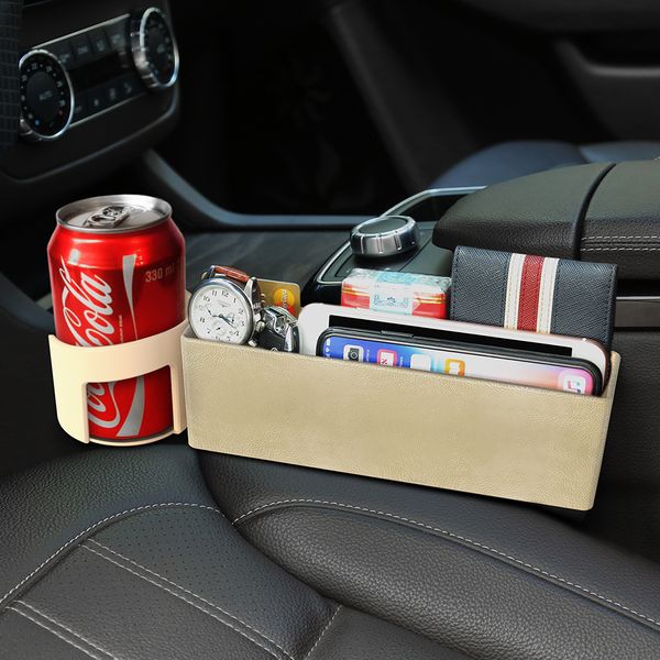 

car seat gap slit pocket organizer car seat crevice storage box foldable cup holder interior accessories storage box