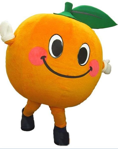 

2019 factory new custom orange mascot costume ing, Red;yellow