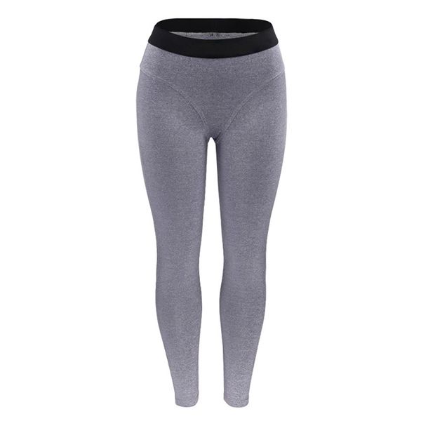 

1pc new fashion casual high waist leggings women elastic fitness leggings slim body high waist pants female legins, Black