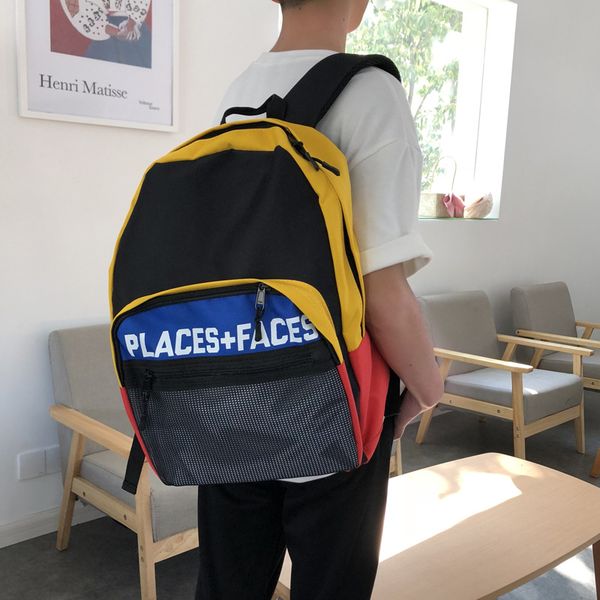 

места + лица life backpack классические мужские женские спортивные пакеты на открытом воздухе черная дорожная сумка сумка для ноутбука сумка