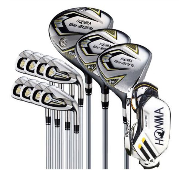 

new 525 golf clubs honma bezeal 525 complete set honma golf driver.wood.irons.putter graphite golf shaft plus bag for men women