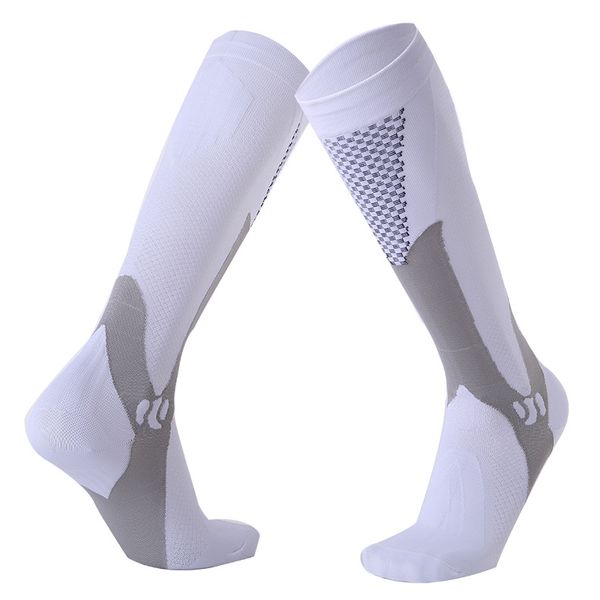 

grntamn leg support stretch outdoor sport socks knee high compression socks running snowboard long men&women, Black