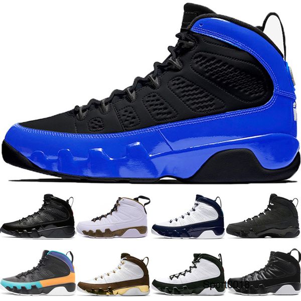

new arriive 9 9s black bue basketball shoes men dream it bred la anthracite og space jam mop melo trainer sneakers
