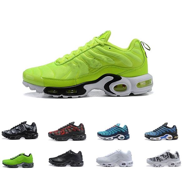 

2019 Newest Men Greedy Plus Tn Ultra SE Black White Blue Pink Zapatillas Hombre Running Shoes outdoor TN shoes Trainers mens Sneakers 40-46