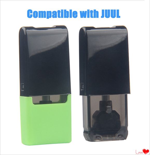 

dispoable thick oil empty cartridges 1ml cotton coil vape pen pods carts closed system vapor tank compatible with juul battery