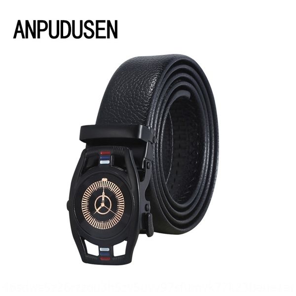 

automatic buckle clock model men's automatic buckle clock casual pants model belt men's casual pants belt, Black;brown