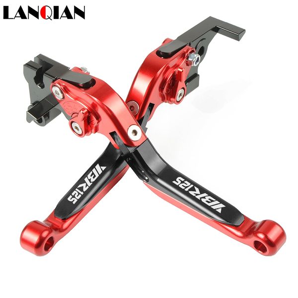 

motorcycle accessories cnc adjustable brake clutch levers with logo for yamaha ybr125 ybr 125 2005 2006 2007 2008 2009 2010-2014