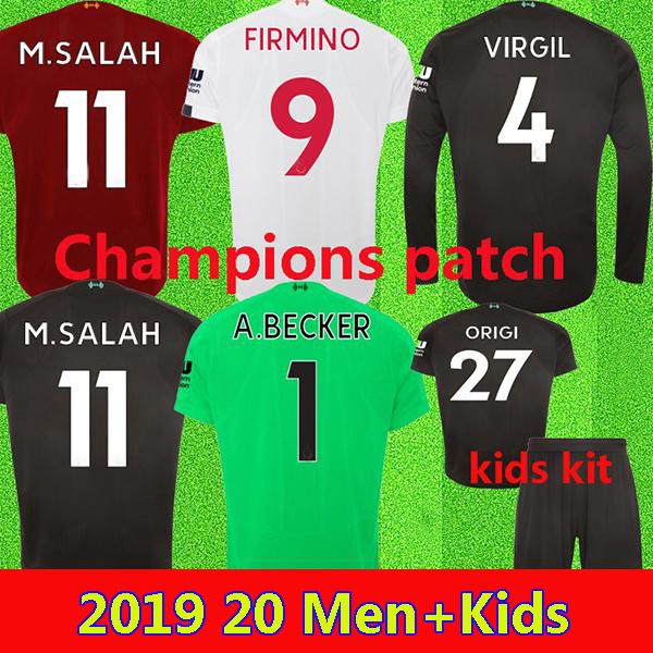 

Liverpool 13 lvp mohamed m alah occer jer ey 2019 football hirt 19 20 virgil mane firmino keita milner haqiri goalkeeper men kid kit, Black;yellow