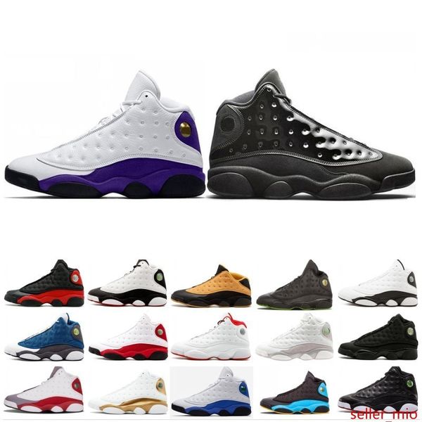 

2019 лейкерс 13 13s соперники белый фиолетовый мужская баскетбол обувь flint атмосфера серый он получил черный колпачок и платье спортивные