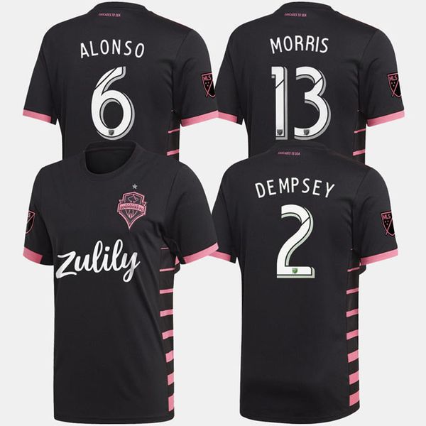 

2019 seattle sounders soccer jersey 2019 2020 away dempsey martins alonso lodeiro torres football jerseys shirt, Black;yellow