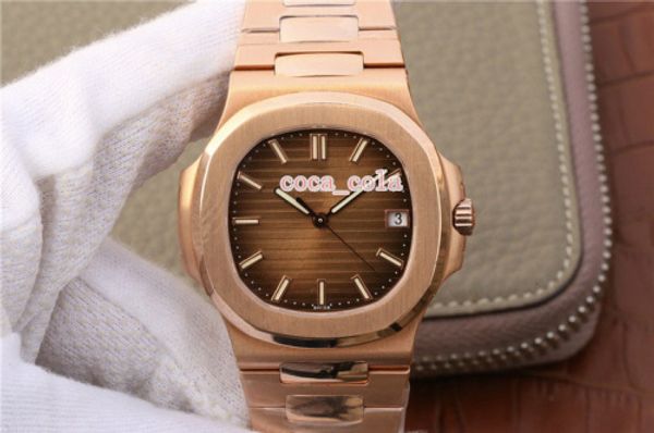 

Модернизированная версия Luxury Лучшее качество 40 мм Nautilus 5711 / 1A 010 Classic Series из розового золота Механические автоматические мужские часы Часы