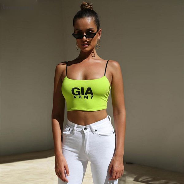 

мед рукавов ремень tank topsfemale скольжению crop tops письмо печати женщины письмо летний жилет женщин crop топы, White