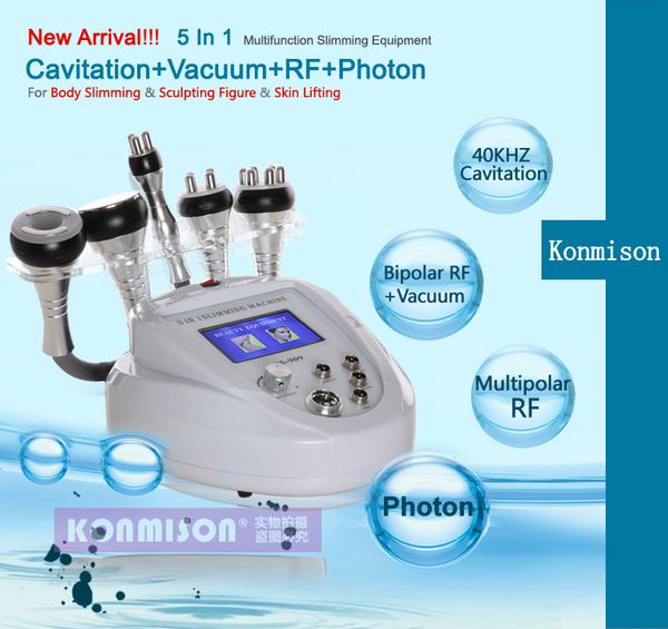 

selling 5 in 1 portable cavitation rf vacuum weight loss slimming machine for body slimming face skin tightening
