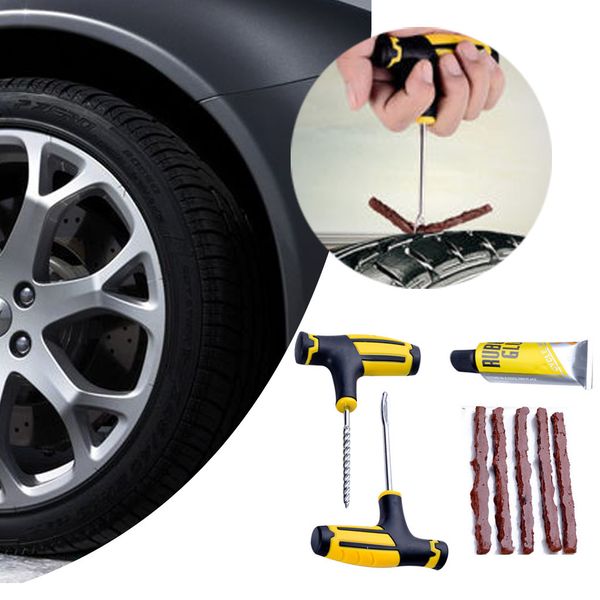 

car tire repair tool tire repair kit studding tool set auto bike tubeless tyre puncture plug garage car accessories 1122