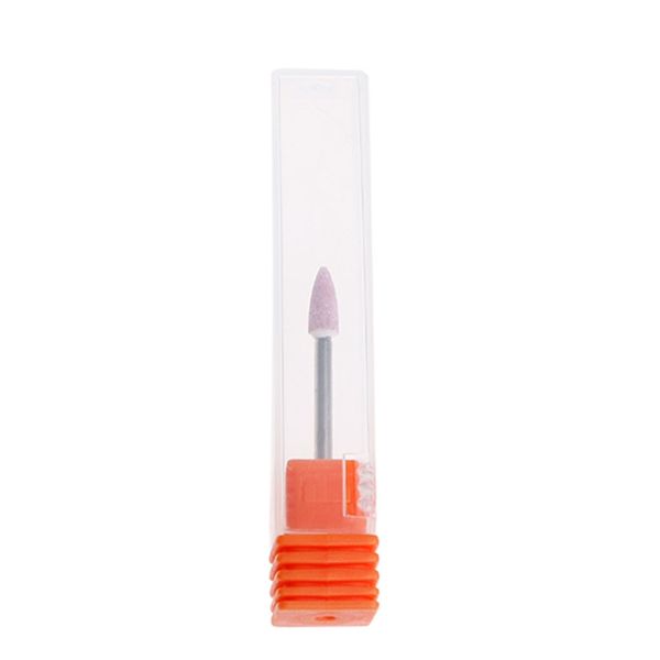 

stone nail drill bit 3/32" rotate burr cuticle clean mill manicure tools 5 style r3mf, Silver