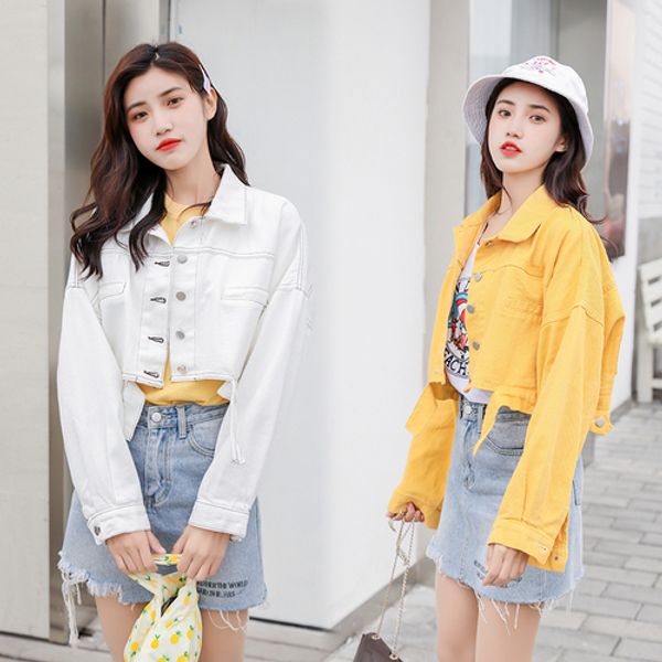 

2020 femininas spring brief vintage casual jacket fashion chic single breasted bomber jacket brief loose women, Black;brown