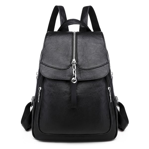 

backpack women new ladies soft leather backpack casual travel bag fashion bag