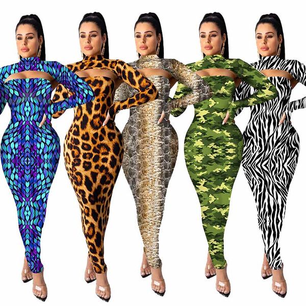 

women high stretch 2 piece dress fall winter clothing elegant leopard hoodies dresses sweatsuit pullover & club crop outfits 1854, White