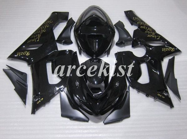 

4 gifts new abs motorcycle fairings set fit for kawasaki ninja zx-6r zx6r 2005 2006 6r 05 06 body set custom black bright