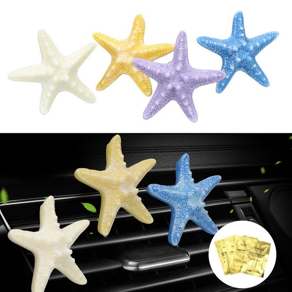 

air freshener car ornament starfish shape car perfume air conditioner outlet fragrance clip car-styling automobiles decoration