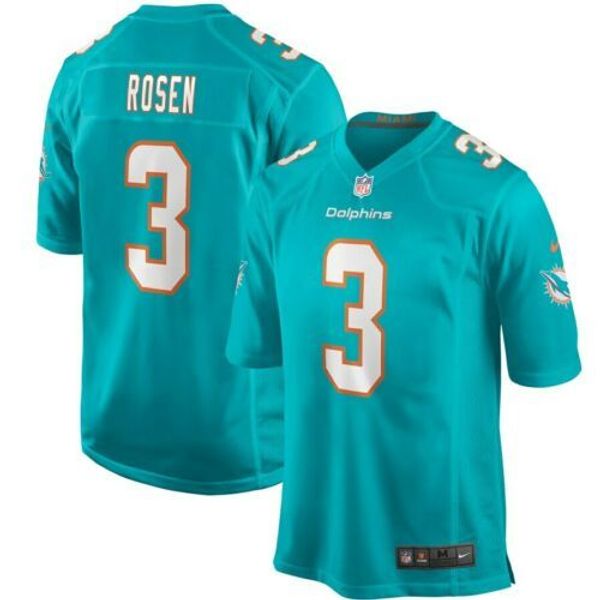 

josh rosen #3 men's aqua xs-5xl stitched football jerseys, Gray