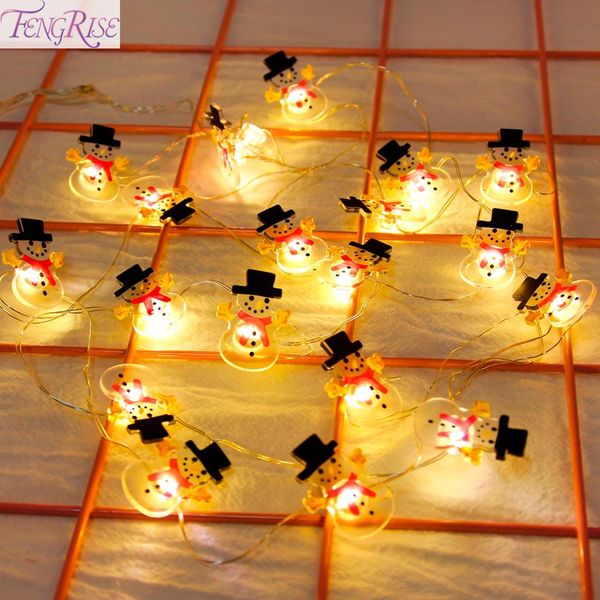 

snowman christmas tree led garland string lights christmas decoration for home 2019 ornaments navidad natal new year