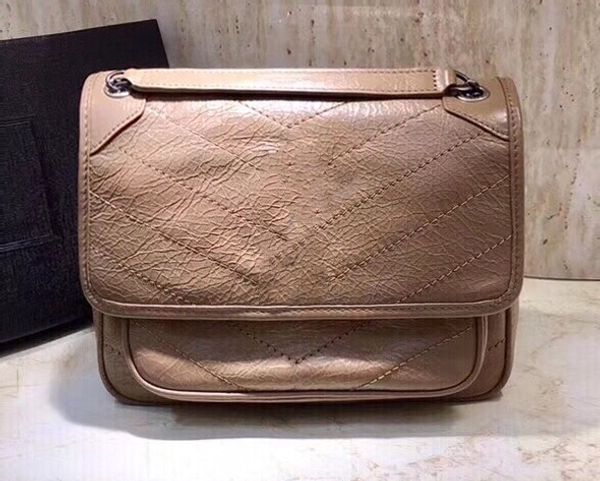 

wholesale ladies leather fashion clamshell pleated seam shoulder bag diamond check chain messenger messenger handbag large capacity small sq