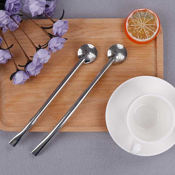 

1pcs creative stainless steel drinking straw filter handmade yerba mate bombilla gourd washable practiacl tool