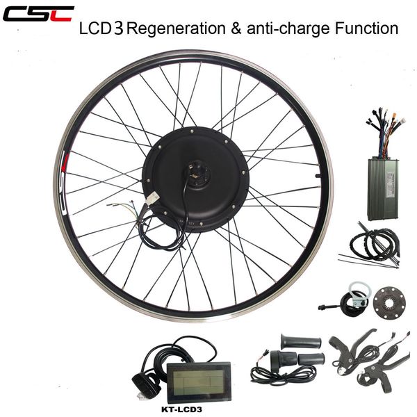 

csc ebike 48v 1000w electric bicycle conversion kit 20 24 26 27.5 28 29 inch 700c front rear bike wheel hub motor kit with lcd display