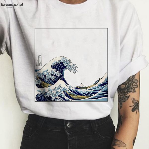 

футболка новая женская мода harajuku японская волна печать большой размер s 2xl tide sexy коротким рукавом o шеи, White