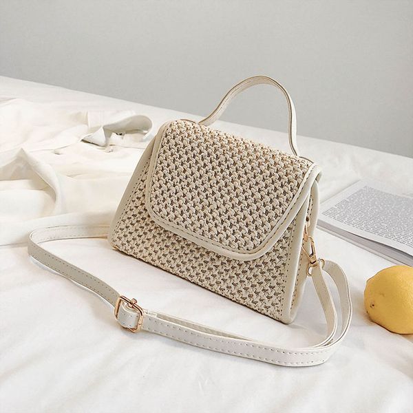 

ocardian handbag fashion women beach linen bucket bag burlap square bag summer vacation casual bags messenger may13