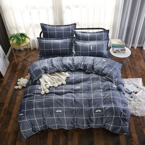 

all size duvet cover with pillow case quilt cover bedding set single double king