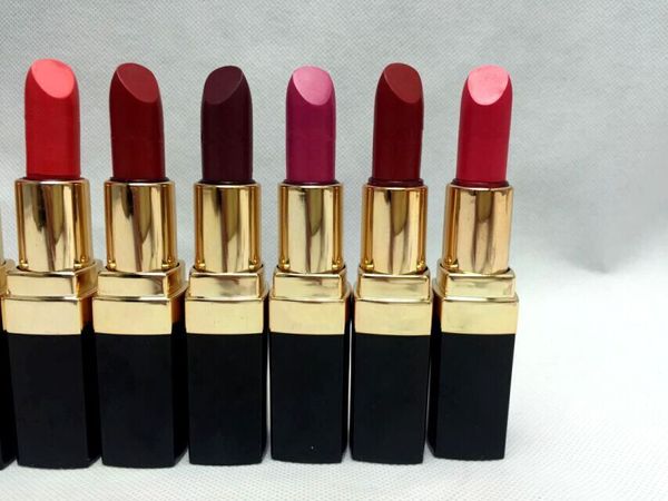 

in stock)selling 2019 makeup 3.5g rouge matte lipstick highest quality brand lipstick 12 colors epaket ing