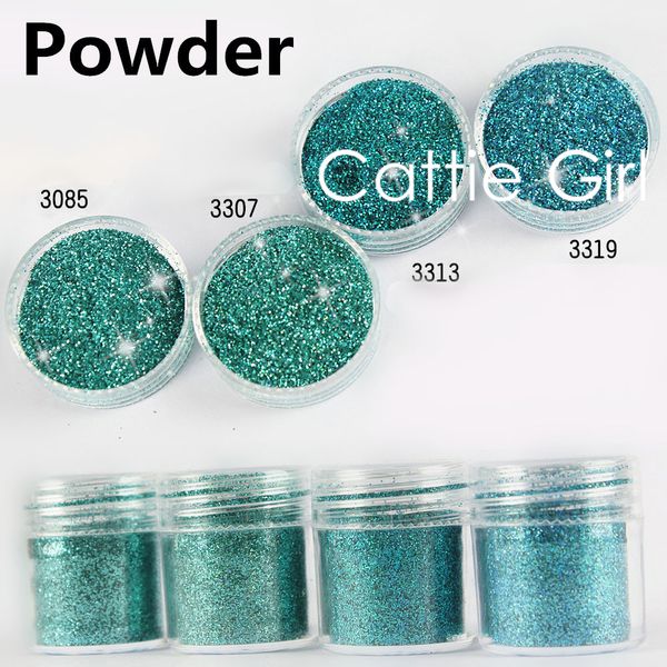 

1 box blue holo nail glitter sequin powder nail art powder holographic glitter dust fairy dust manicure decoration diy, Silver;gold